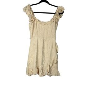 Altard State Yellow Floral Mini Dress Size Medium